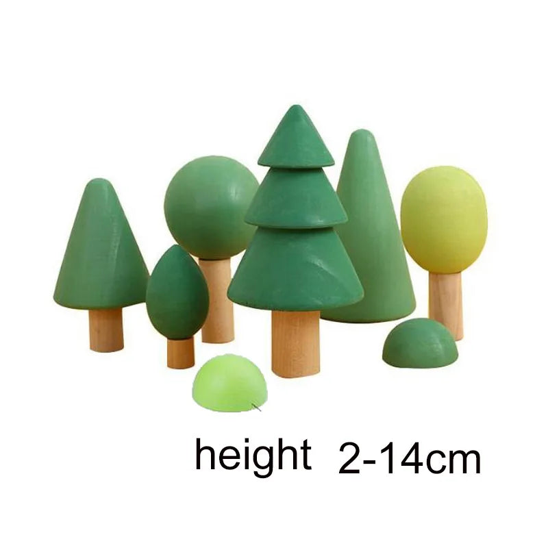 Bloques de arcoíris de madera, juguetes apilables de madera, bloques de construcción de arcoíris de los hermanos Grimm, bolas, juguete educativo Montessori, apilador de arcoíris para niños